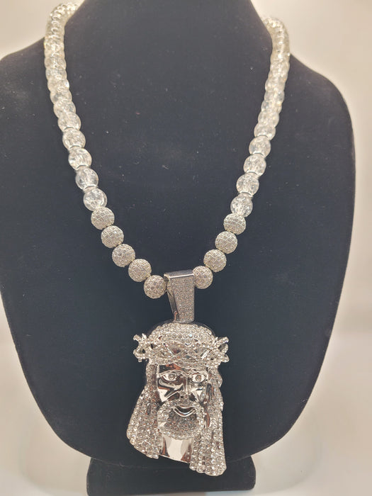 Crackle Quartz Jesus Peace