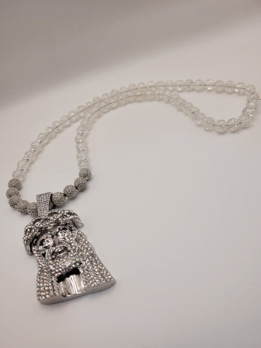 Crackle Quartz Jesus Peace