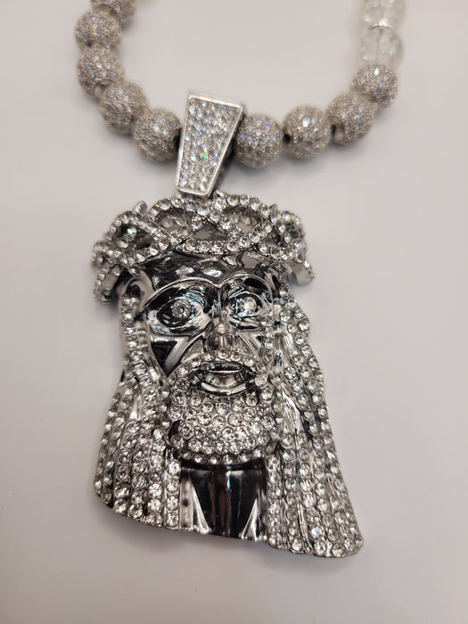 Crackle Quartz Jesus Peace