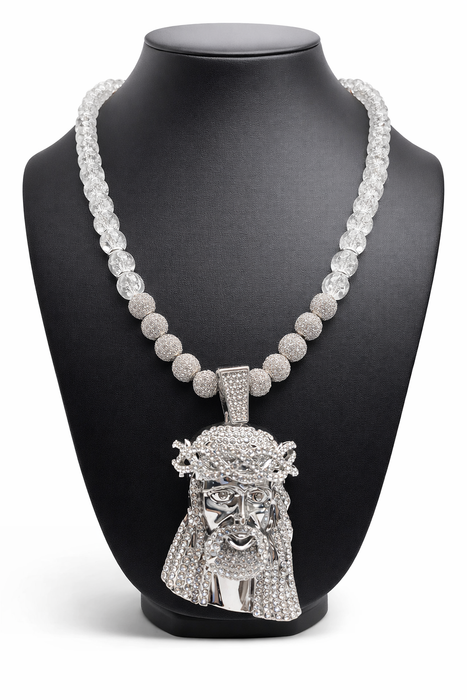 Crackle Quartz Jesus Peace